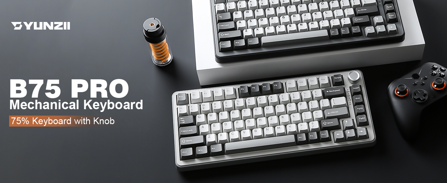 Amazon.com: YUNZII B75 PRO Wireless Mechanical Keyboard,75% Layout Amazon.com: YUNZII B75 PRO Wireless Mechanical Keyboard,75% Layout
